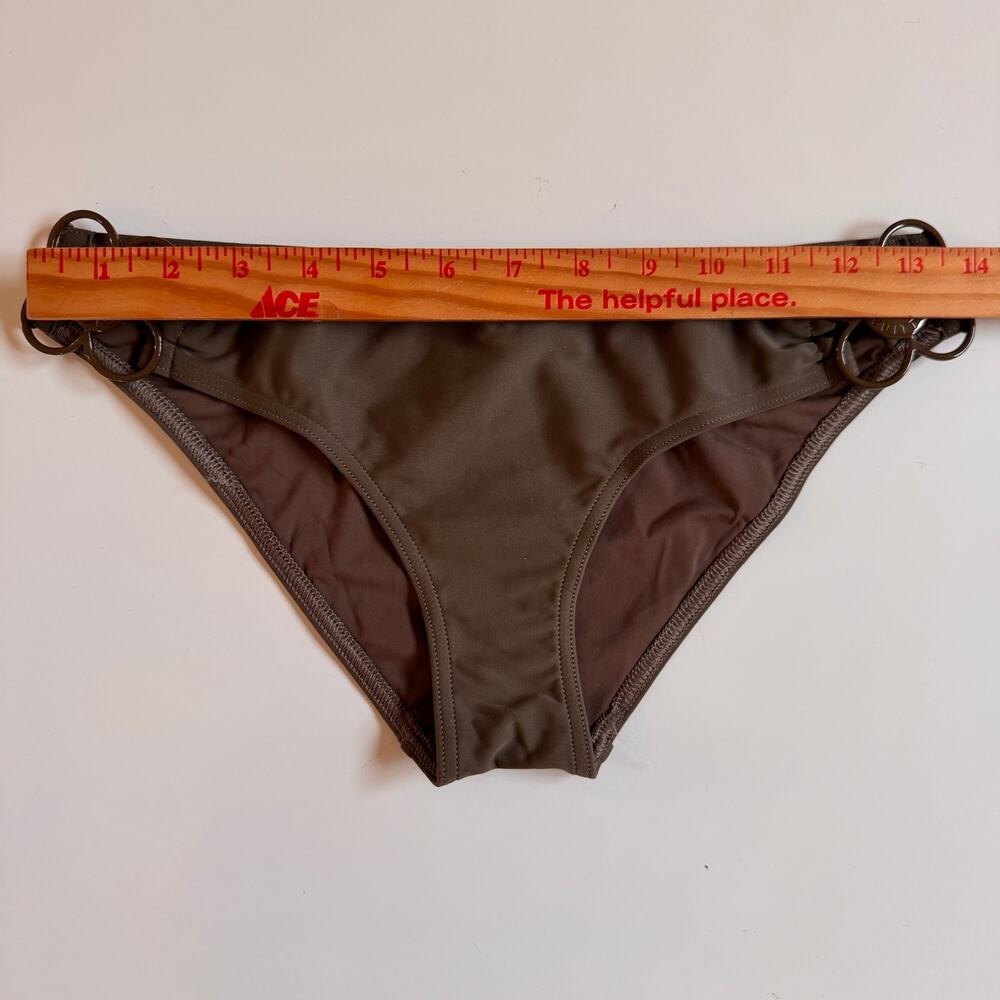 Louis Vuitton Olive Green Floral Charm Bikini Bathing Swim Suit Size 36 US 4 - Picture 12 of 15